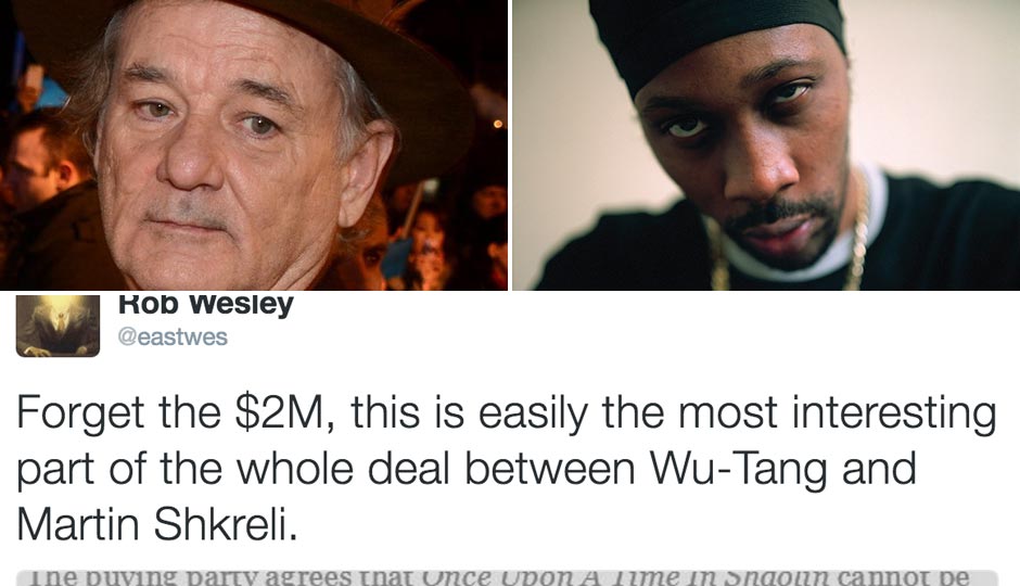 Wu-Tang Clan and Bill Murray steal back $2 million album from Martin  Shkreli in new musical, The Independent