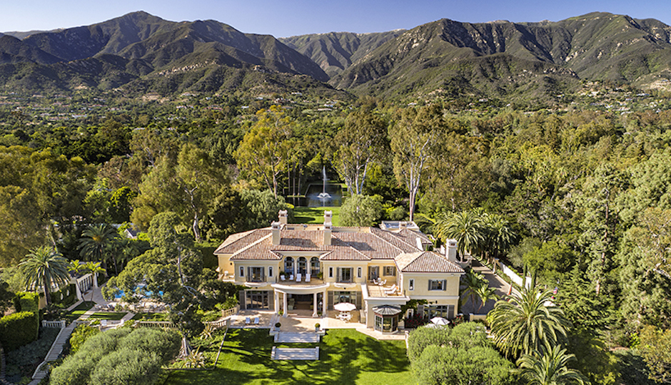 The late Ed Snider's palatial retreat in Montecito, Calif. | Photos: Jim Bartsch via Susan Burns