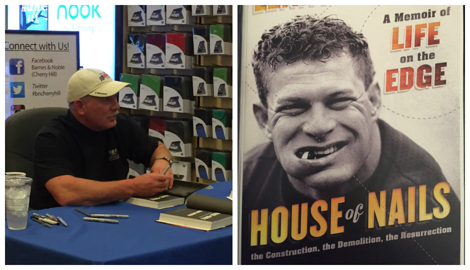 Lenny Dykstra signs copies of his memoir at a Cherry Hill Barnes & Noble on July 6, 2016. 