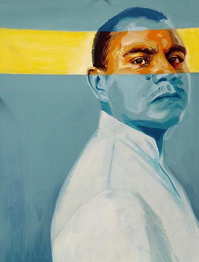 Juan Carlos. Painting by Michelle Angela Ortiz