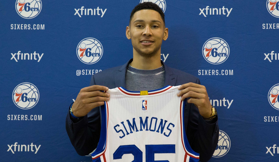 Ben Simmons has signed his rookie contract with the Philadelphia 76ers | Bill Streicher-USA TODAY Sports