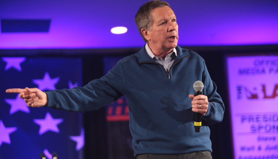 Ohio Governor John Kasich at a January 2016 event. Photo by Gage Skidmore via Wikimedia Commons.