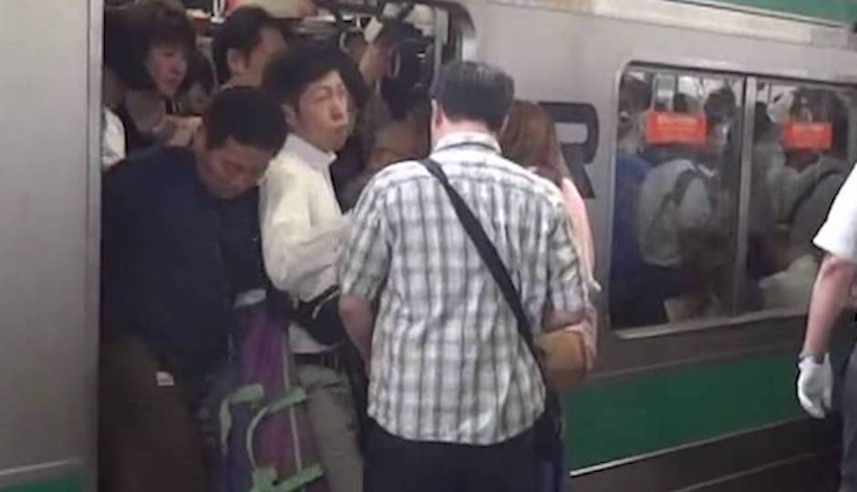You wanna see crowded? Try Japan. (Photo via YouTube)