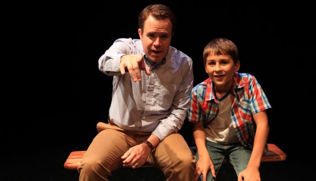 Matt Pfeiffer and Simon Kiley in Tommy and Me at Theatre Exile.