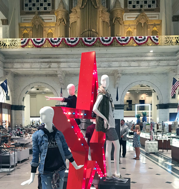 Macy's Center City - mannequins in the Wanamaker building