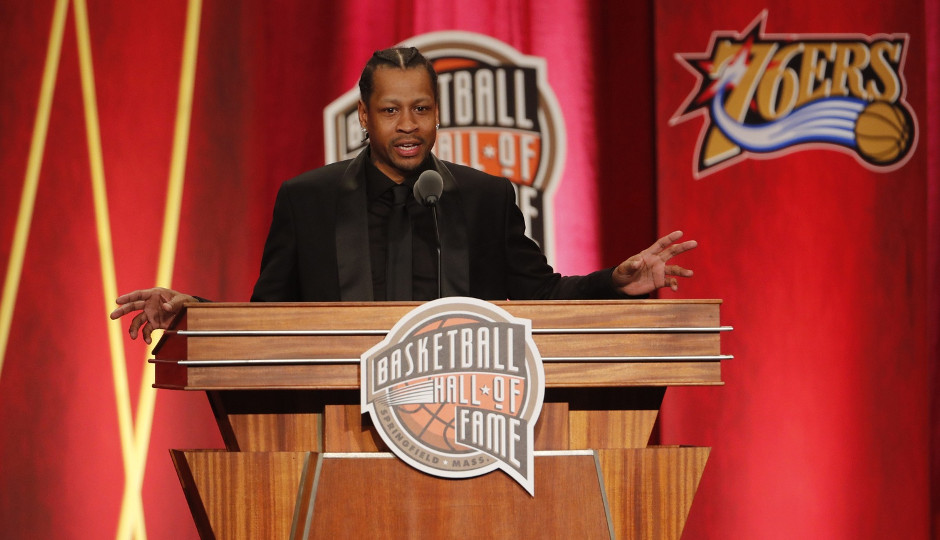 Allen Iverson was enshrined in the Naismith Basketball Hall of Fame this week | David Butler II-USA TODAY Sports