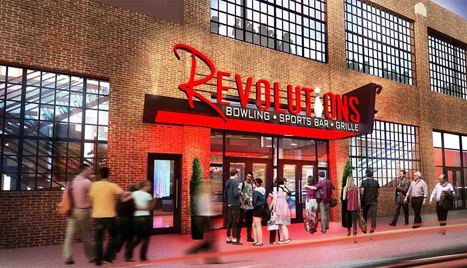 52,000 square foot bowling alley and entertainment complex is coming to Fishtown | Artist's rendering