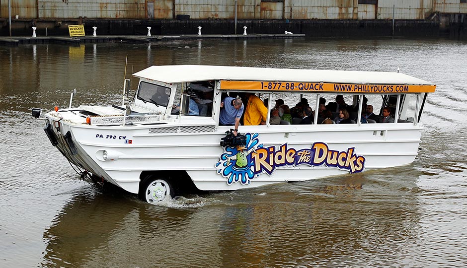 A Philadelphia Ride the Ducks vehicle in a 2011 file photo. Matt Rourke/AP