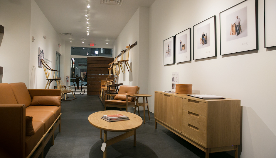 Thos. Moser's new Rittenhouse Row showroom, next door to the Apple Store on Walnut Street. | Photos: Scott Spitzer Photography/Thos. Moser unless otherwise noted