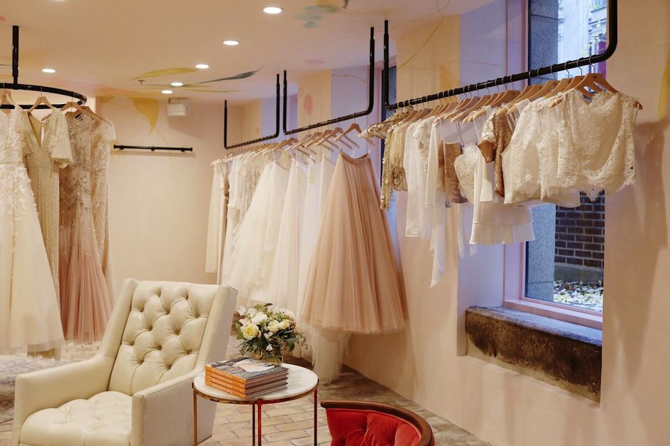 The new BHLDN space inside the Rittenhouse Anthropologie. All photos by Madalynne. 