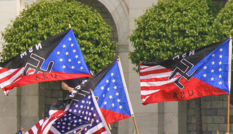 Neo-nazi flags