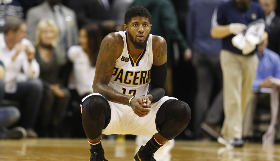 The Sixers will take on Paul George and the struggling Indiana Pacers tonight in search of their first win | Brian Spurlock-USA TODAY Sports