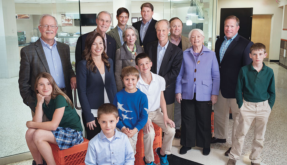 Members of the Wood family at Wawa headquarters | Photograph by Colin Lenton
