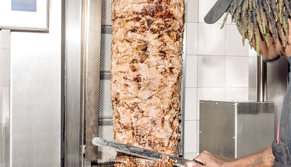 Shawarma at Naf Naf Grill in Center City | Photograph by Christopher Leaman