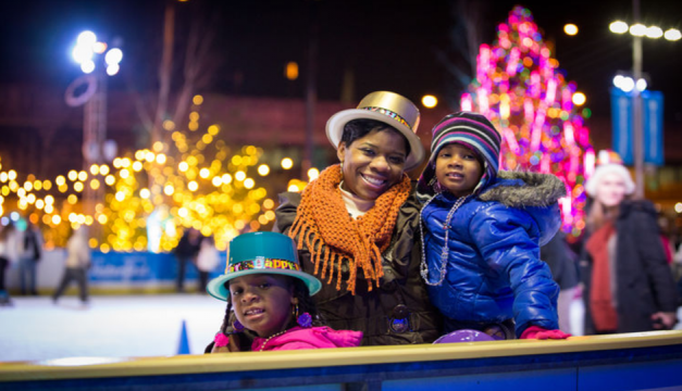 Watch the fireworks from one of two Parties on Ice at Blue Cross RiverRink. Photo by Matt Stanley 