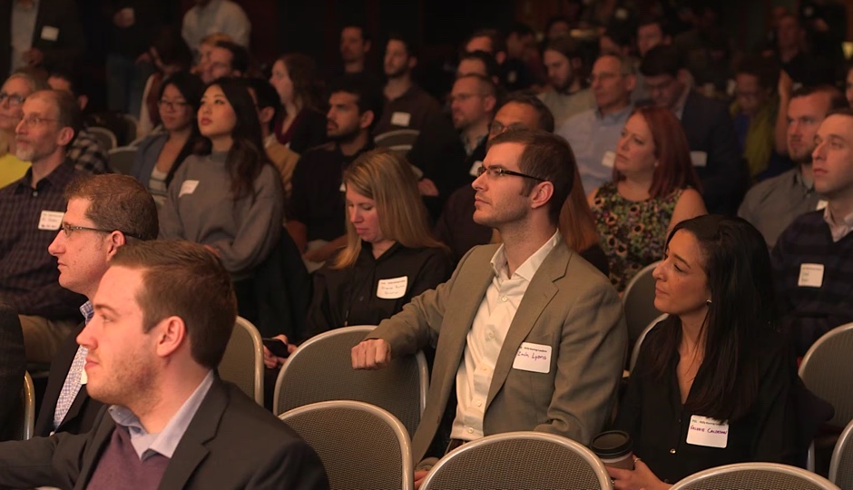 The 2015 Founder Factory audience. Photo via YouTube. 
