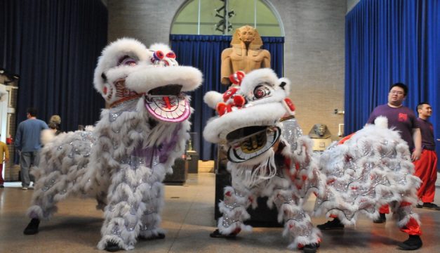 The traditional lion dance is a favorite part of the museum’s annual Chinese New Year Celebration. Photo from Penn Museum 