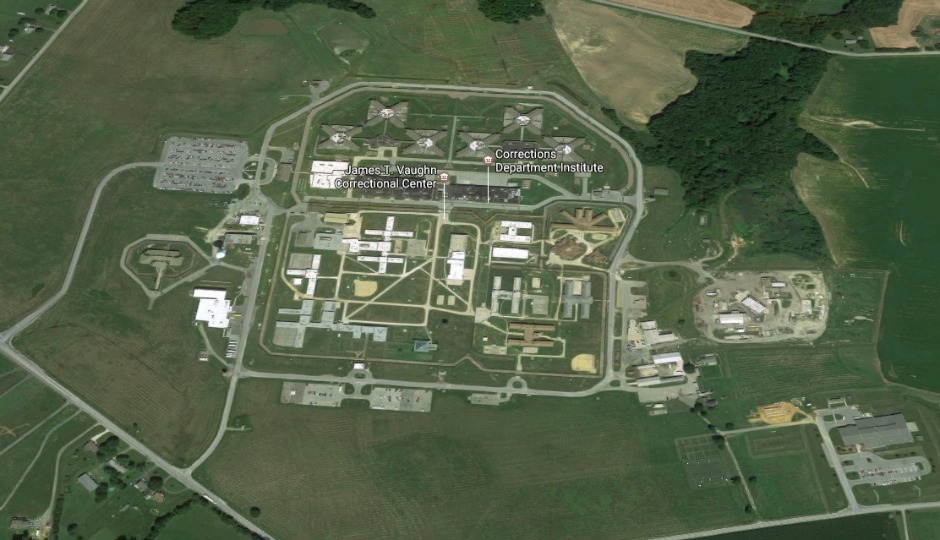 The James T. Vaughn Correctional Center, via Google Maps
