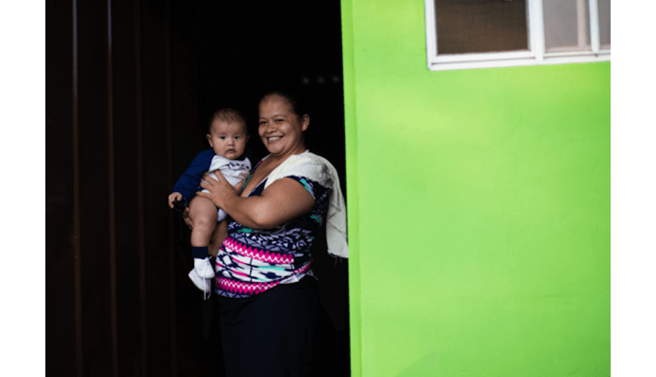 In less than an hour, Global Living Team agents raised $6,000 to build a safe home for a family in need like this one in South America. | Photo: New Story