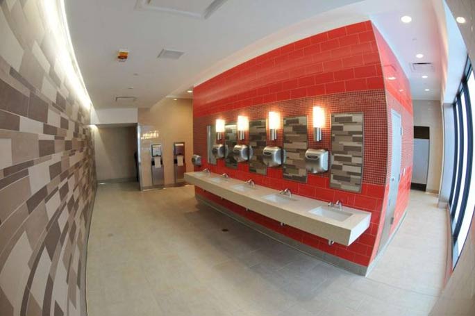 Philadelphia International Airport Gets Colorful New Bathrooms