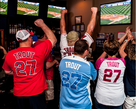 Fans celebrate every play Trout makes like it’s in a playoff game.