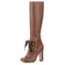 RED-Valentino-Lace-Front-Leather-Knee-Boot