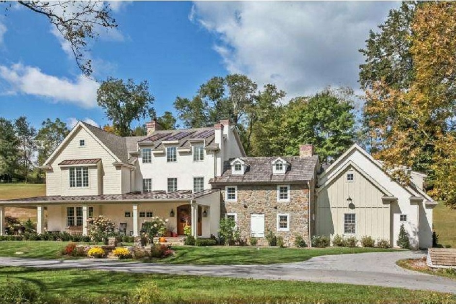 For Sale 1850s West Chester Farmhouse With Kitchen Hearth