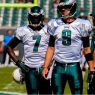 Michael Vick and Nick Foles