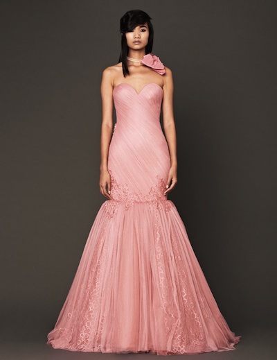 Vera Wang's Pink Fall 2014 Bridal Collection | Vera Wang Wedding ...