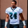Eagles Cornerback Bradley Fletcher Helmet off