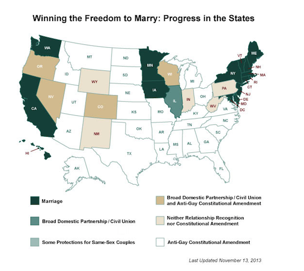 What States Allow Gay Marriage Infographic Map 2013 G Philly 5758