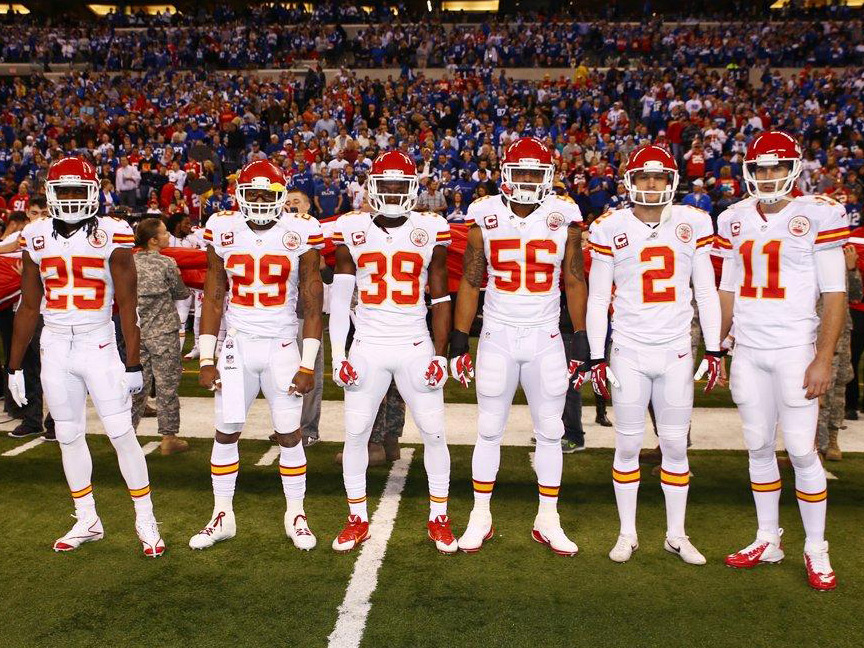 kansas city chiefs away uniforms