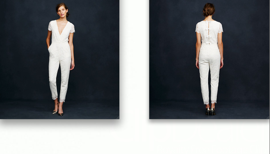 J crew hot sale bridal jumpsuit