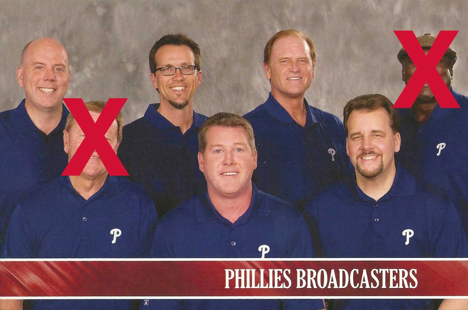 Philadelphia Phillies broadcaster, Chris Wheeler, stand outside of News  Photo - Getty Images