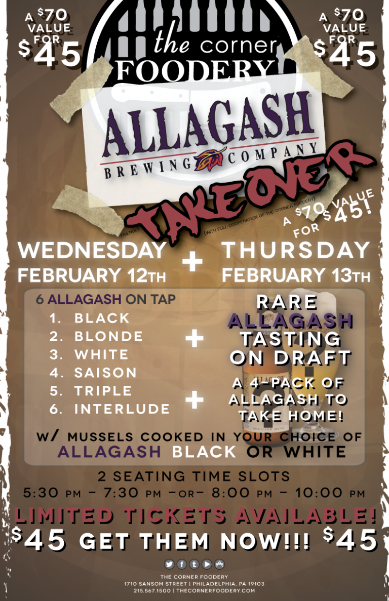 Allagash Takeover at the Corner Foodery