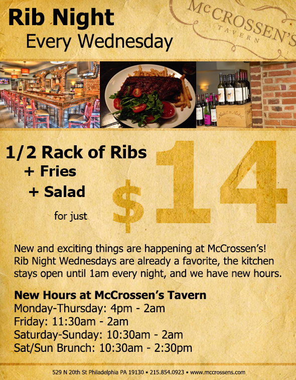 McCrossen's Rib Night - Philadelphia Magazine
