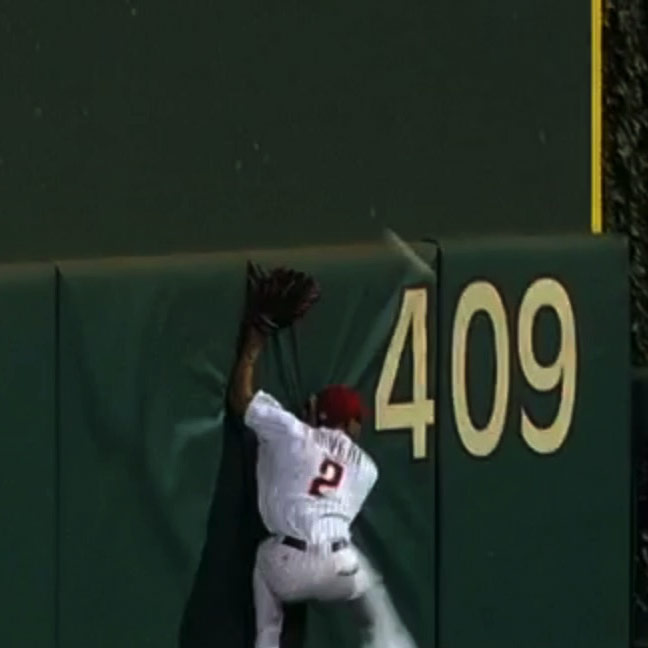 Watch Phillies outfielder Ben Revere make leaping catch, spoil