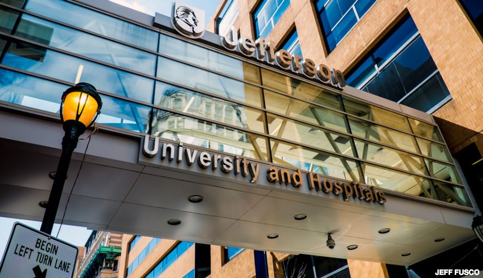 Jefferson University sign