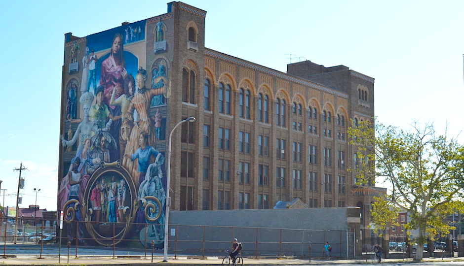 Rendering Alert Mural Arts Lofts Includes Courtyard and Water Feature Property Philadelphia