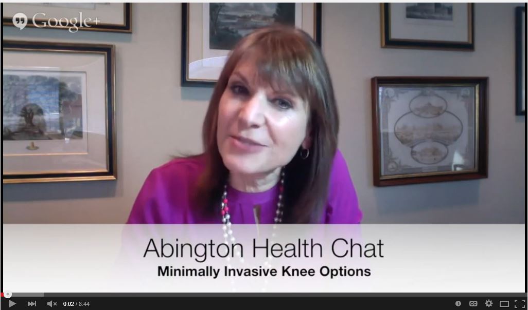 WATCH: Abington Health Chat Highlights on How to Treat Knee Pain ...