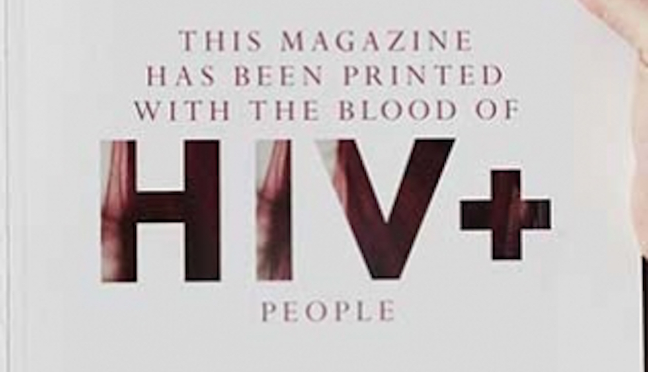 Magazine Cover Printed With HIV+ Blood to Combat Stigma - Philadelphia ...