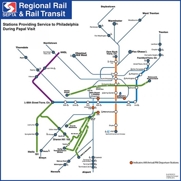 SEPTA And The Pope S Visit Everything You Need To Know Philadelphia   SystemMap 940 09.10.15 705x705 