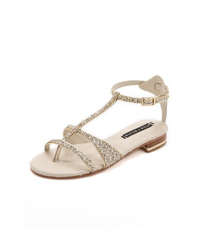 PHOTOS: 10 Flat Bridal Sandals That'll Convince You to Leave Your Heels ...