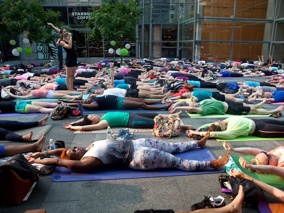 Photo Recap The Very First Class Of Be Well Phillys Summer Yoga Flow