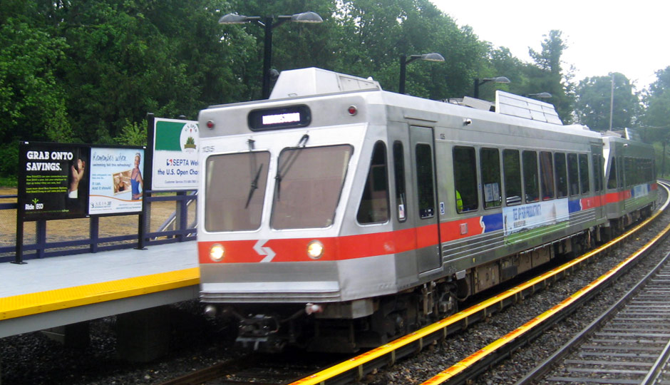 Norristown High Speed Line train