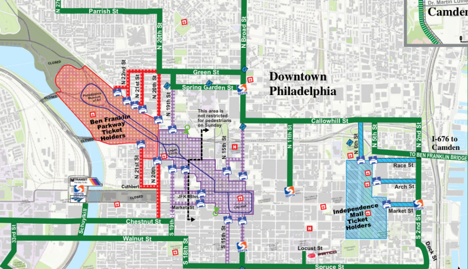 Secret Service Releases Official Pope Security Map - Philadelphia Magazine