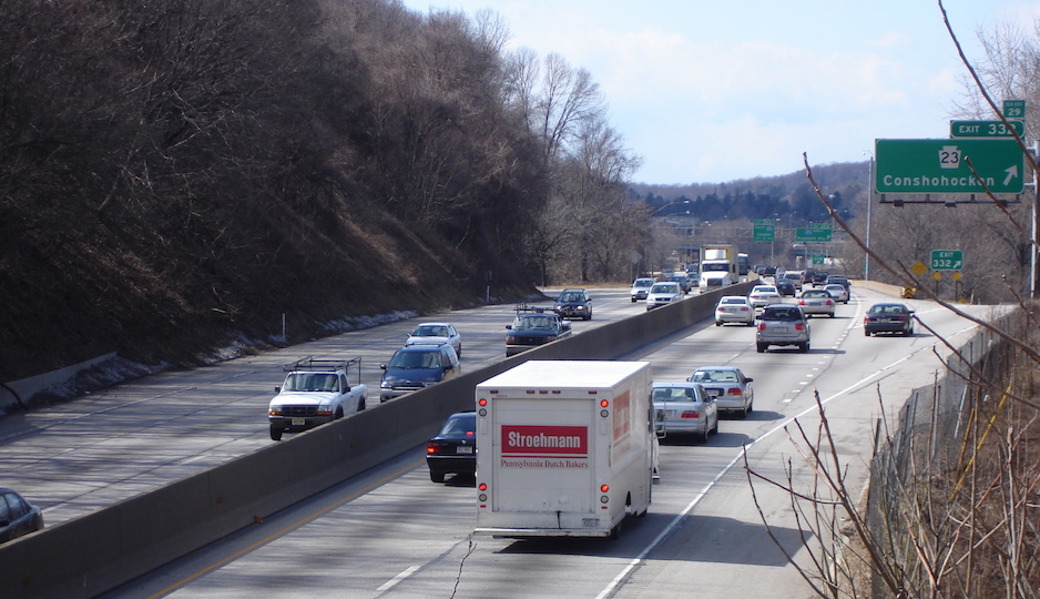 schuylkill expressway at Conshohocken exit
