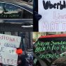 Anti-UberX and Lyft protest signs