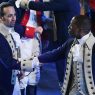 Lin-Manuel Miranda, left, and Leslie Odom Jr. of "Hamilton" perform at the Tony Awards at the Beacon Theatre on Sunday, June 12, 2016, in New York.