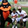 Zion Harvey, after throwing out the first pitch at an Orioles game